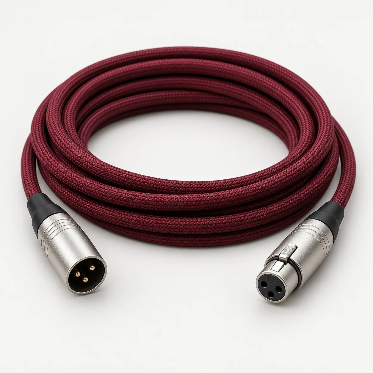 Cabo XLR Balanceado Hertz Lab em foto de produto sobre fundo neutro