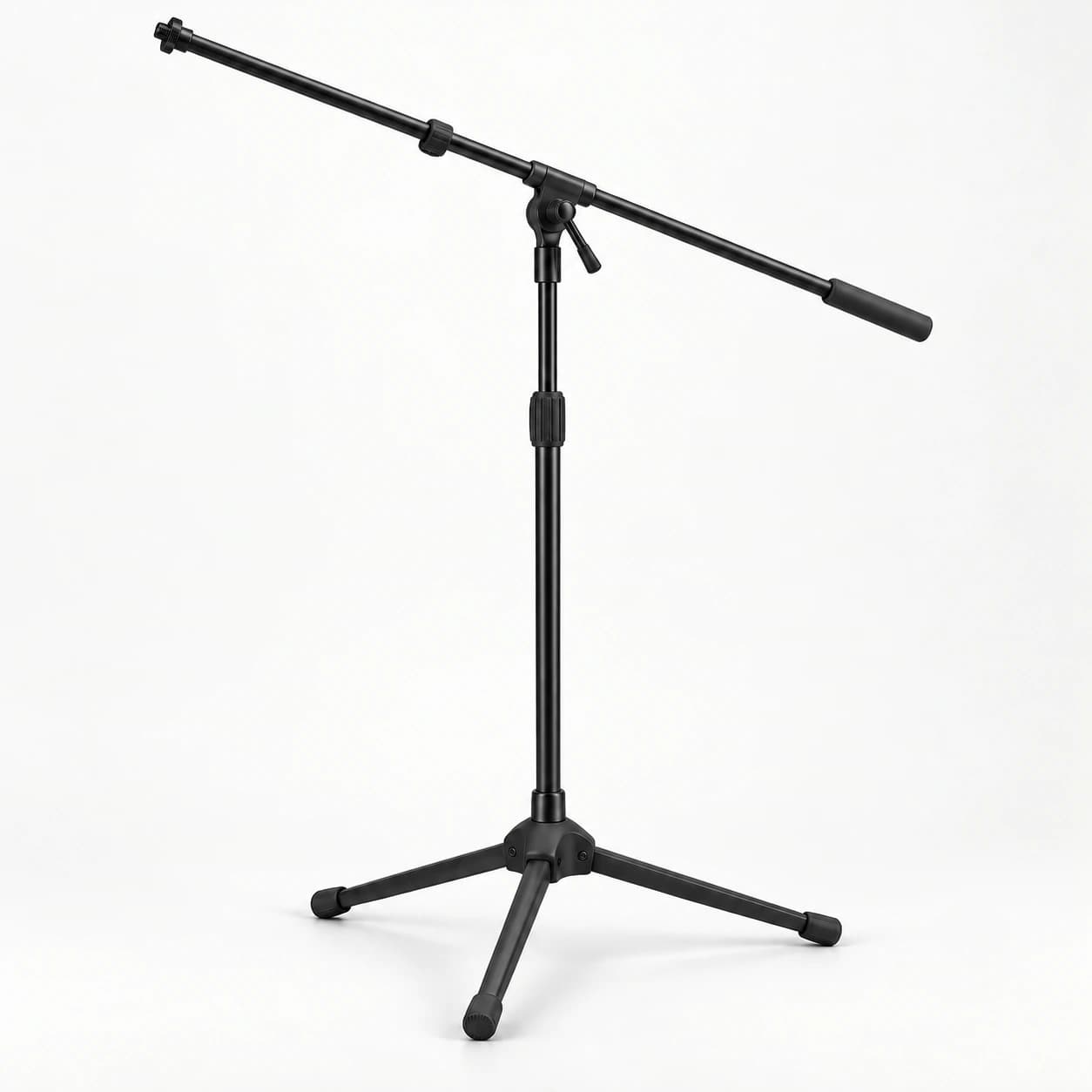 Pedestal Girafa para Microfone Hertz Lab, versão Preto, em foto de produto sobre fundo neutro